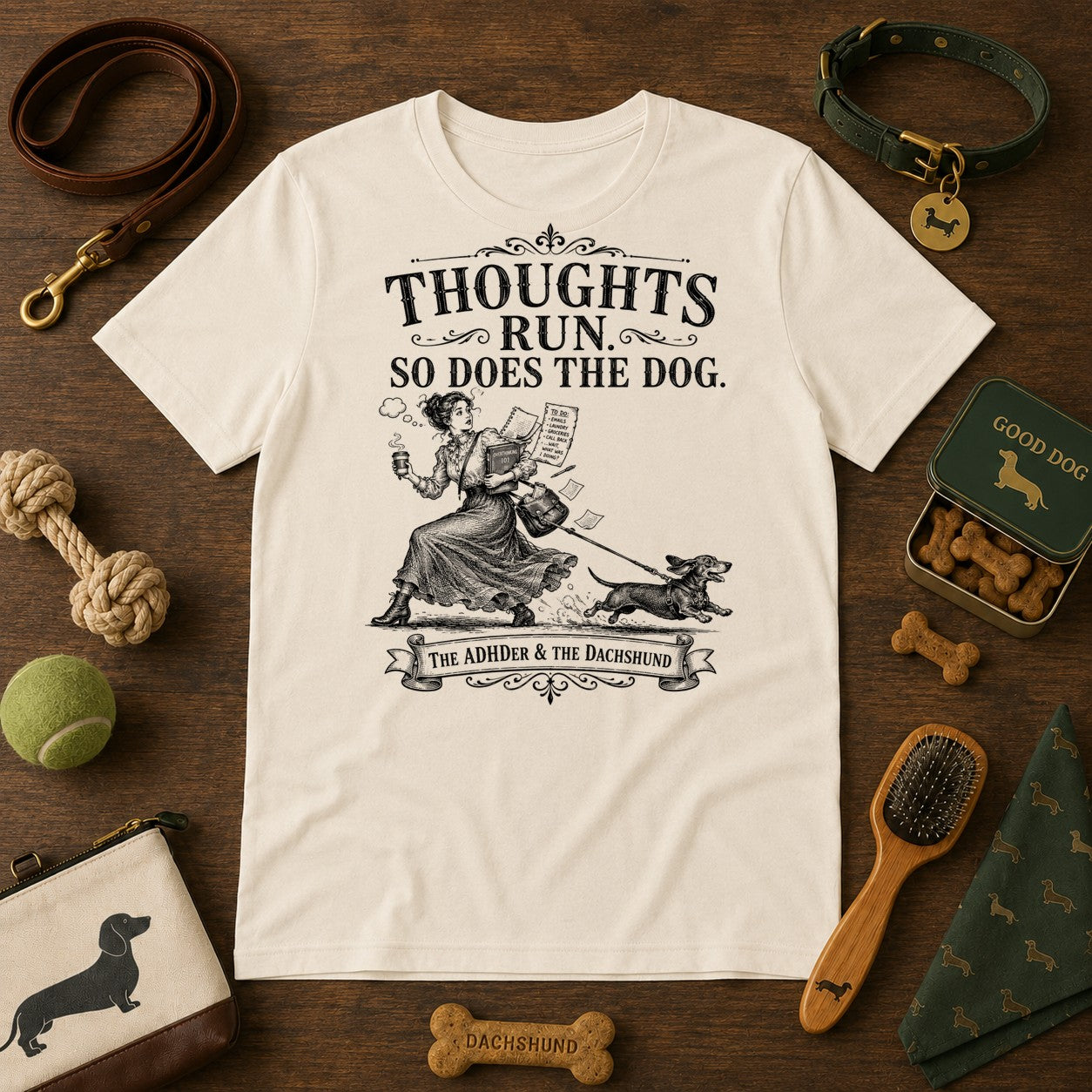 Thoughts Run tee
