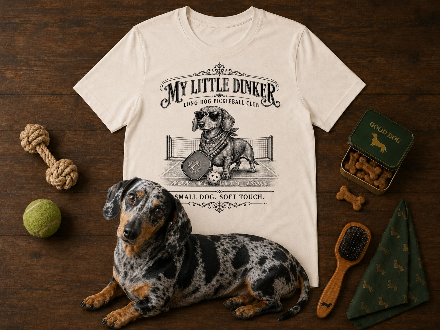 Long Dog Pickleball tee