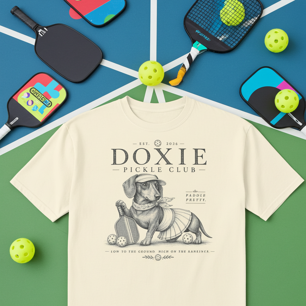Doxie Pickle Club Tee - Paddle Pretty